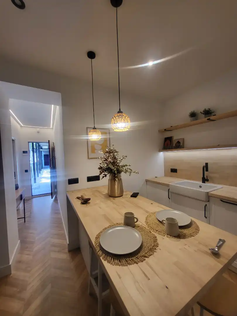 Cocina de Dúplex en venta en Madrid con Parquet, Amueblado y Horno