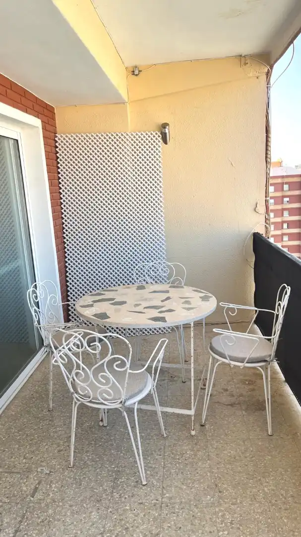 Terrace of Flat for rent in Valencia  with Furnished, Oven and Washing machine
