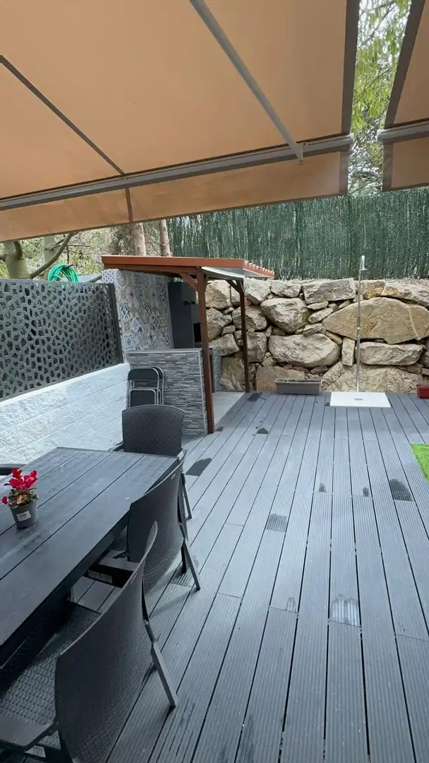 Terrace of Detached homes for rent in Mutxamel  with Air Conditioner, Private garden and Parquet flooring