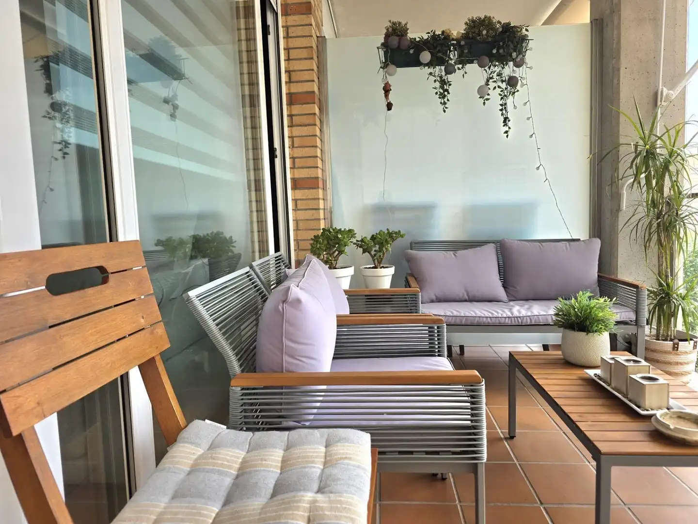 Terrace of Flat for sale in Montgat  with Air Conditioner, Heating and Parquet flooring