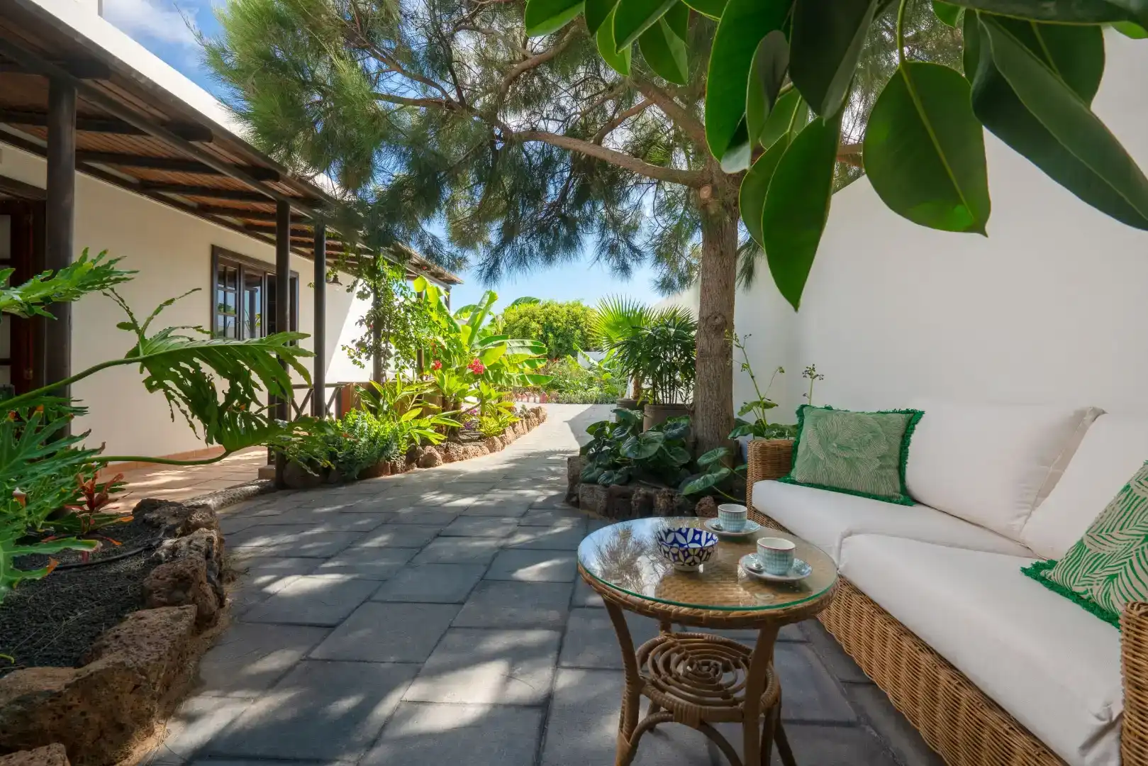 Terraza de Finca rústica en venta en Teguise con Jardín privado, Horno y Lavadora