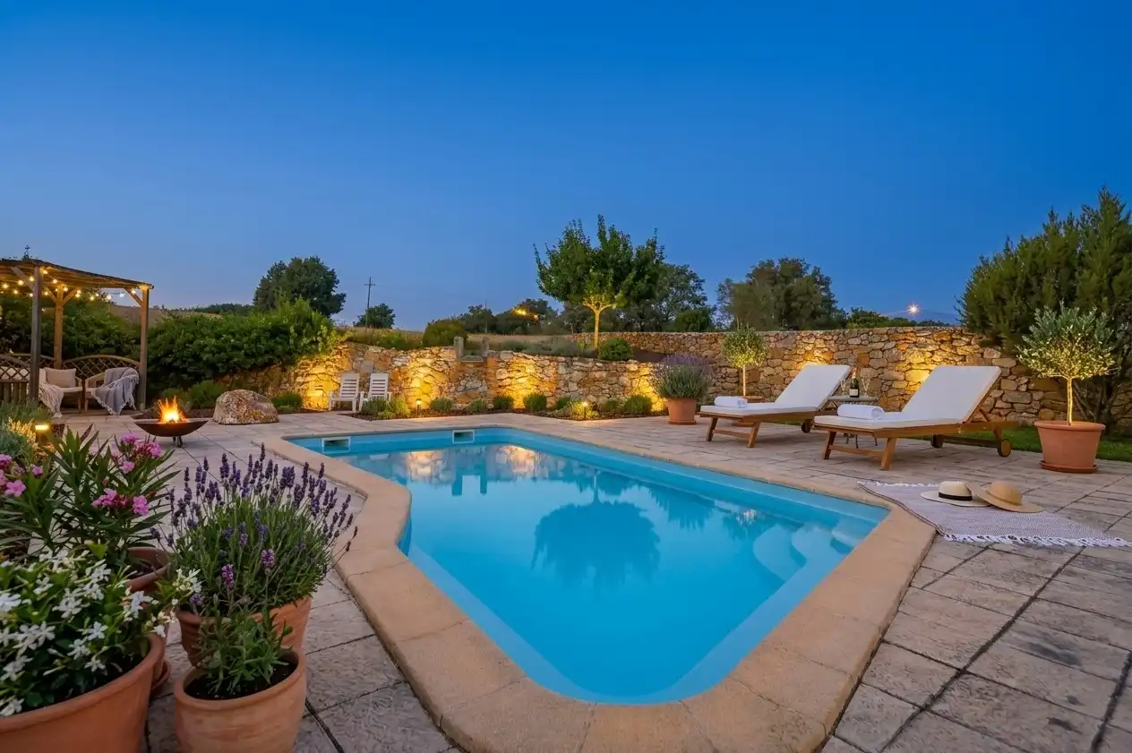 Piscina de Casa o xalet en venda en Caldes de Malavella amb Jardí privat