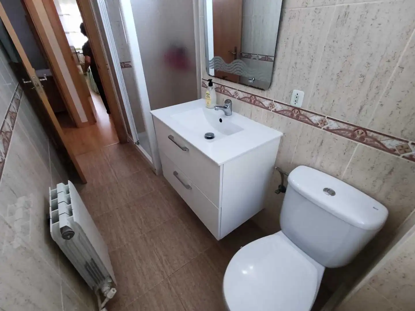 Badezimmer von Wohnung zur Miete in Salamanca mit Heizung, Möbliert und Waschmaschine