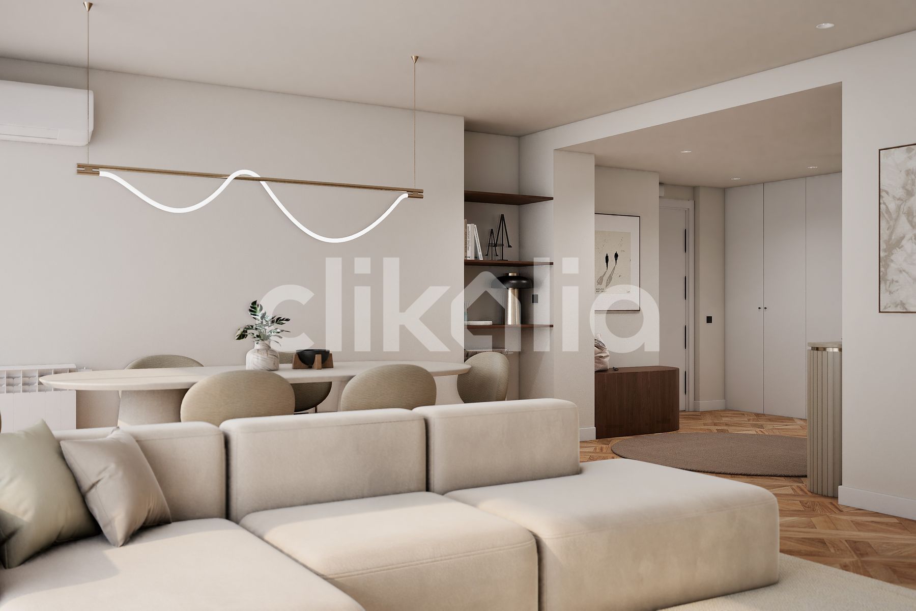 Sala d'estar de Pis en venda en  Sevilla Capital amb Aire condicionat, Calefacció i Terrassa