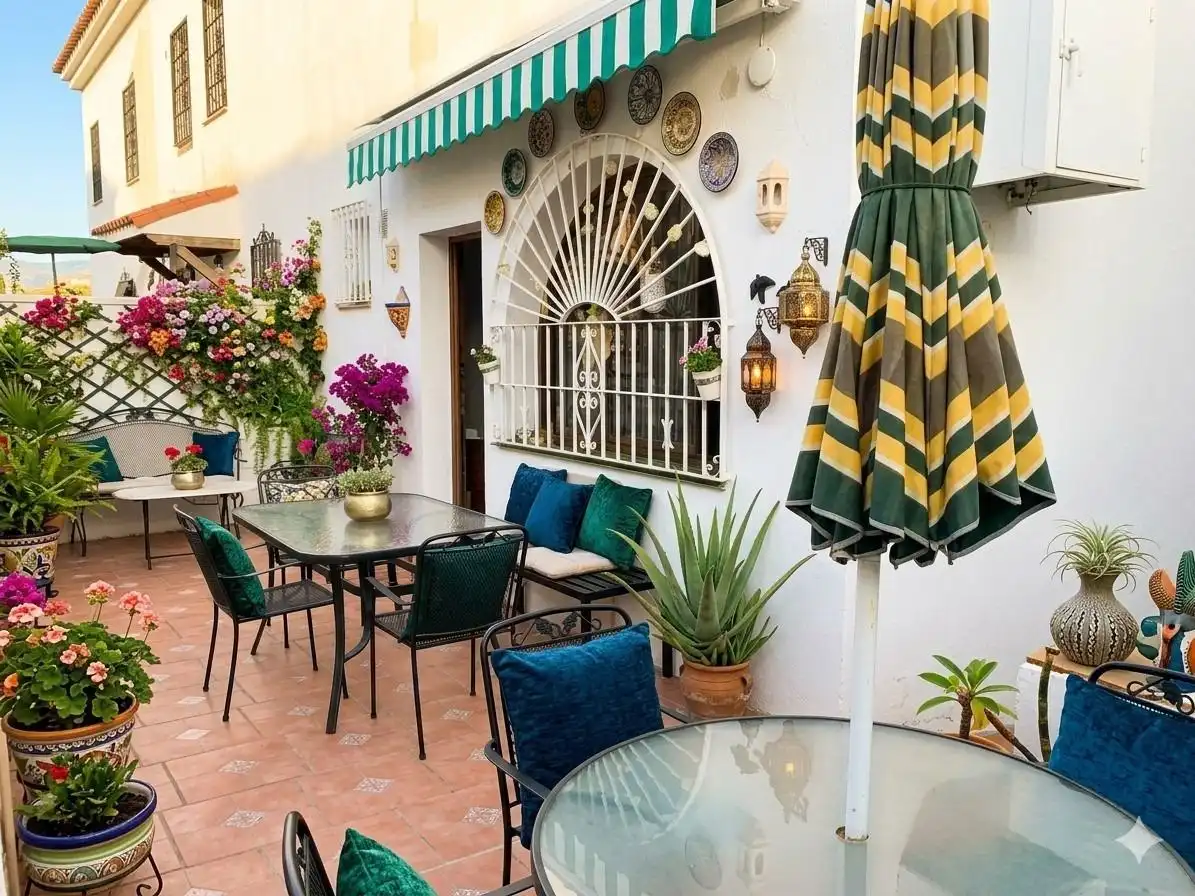 Terrace of Single-family semi-detached for sale in Torremolinos  with Air Conditioner, Private garden and Terrace