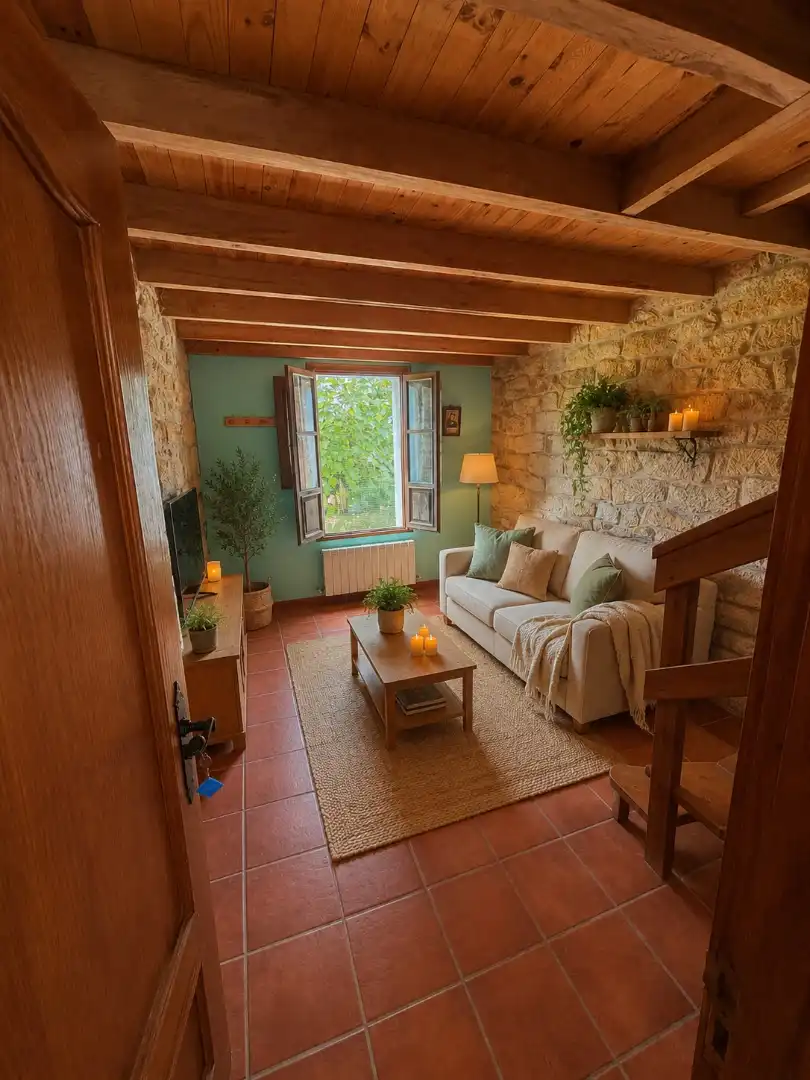 Sala d'estar de Finca rústica en venda en Villaviciosa amb Calefacció, Jardí privat i Terrassa