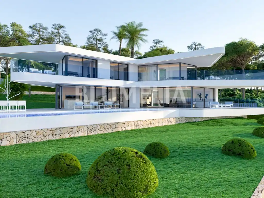 Vista exterior de Casa o xalet en venda en Jávea / Xàbia amb Aire condicionat, Calefacció i Jardí privat