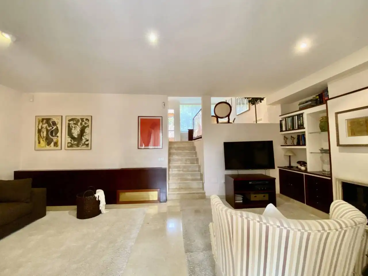 Sala de estar de Casa adosada de alquiler en Calvià con Aire acondicionado, Calefacción y Terraza