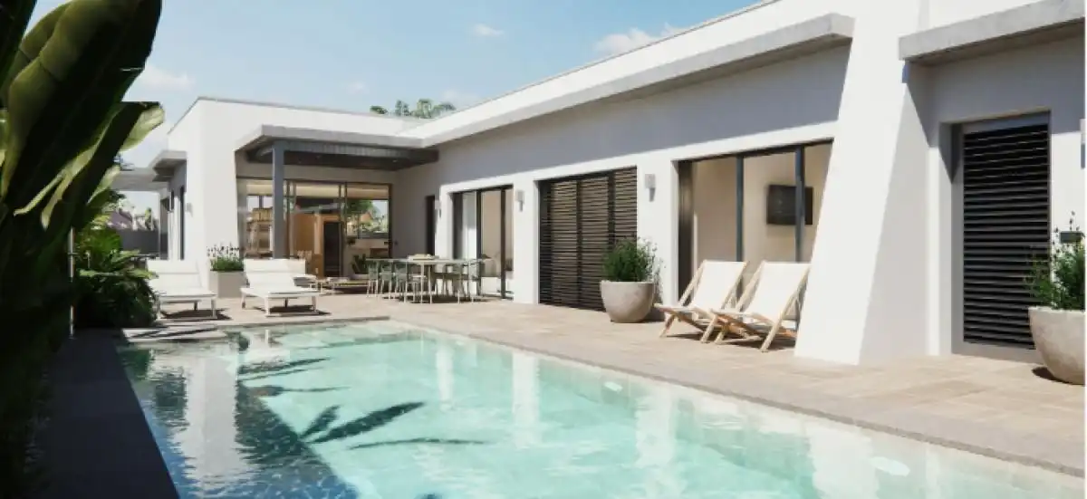 Chalet con piscina en venta en San Javier ciudad