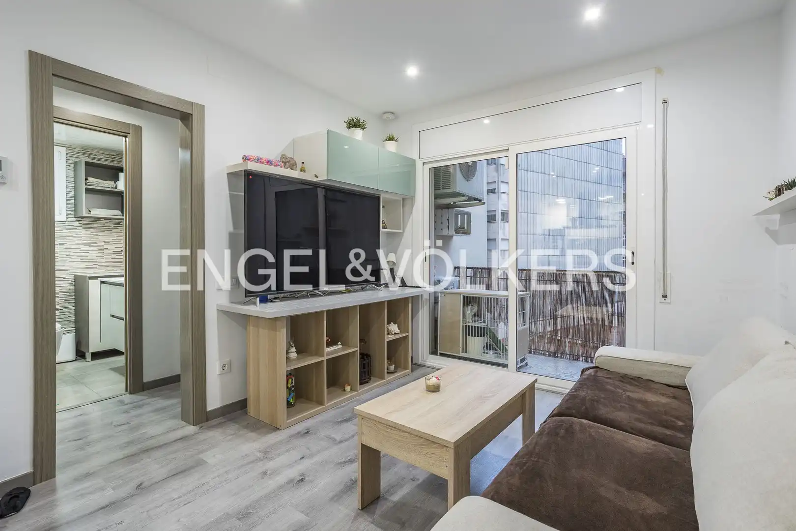 Sala de estar de Piso en venta en Barcelona con Aire acondicionado, Calefacción y Balcón