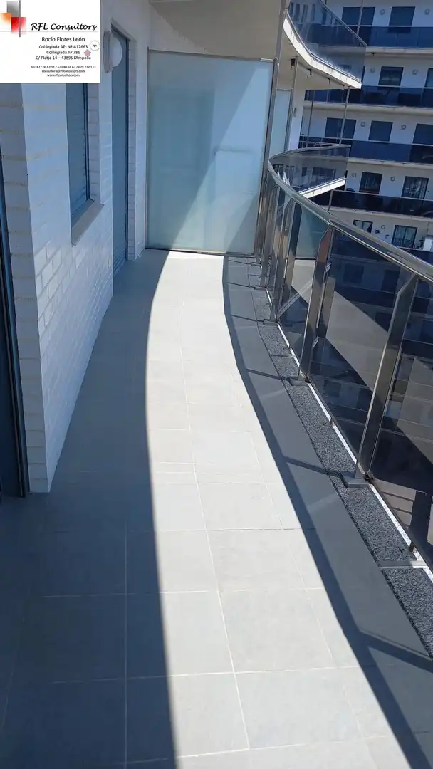 Terraza de Apartamento en venta en L'Ampolla con Terraza, Amueblado y Piscina comunitaria