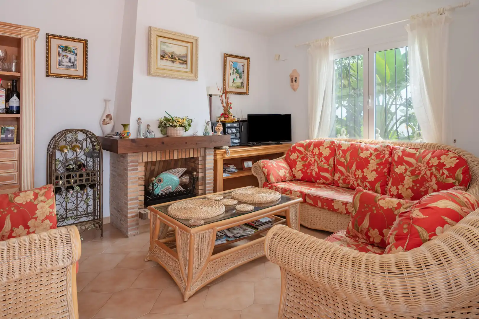Sala de estar de Casa o chalet en venta en Jávea / Xàbia con Jardín privado, Terraza y Piscina