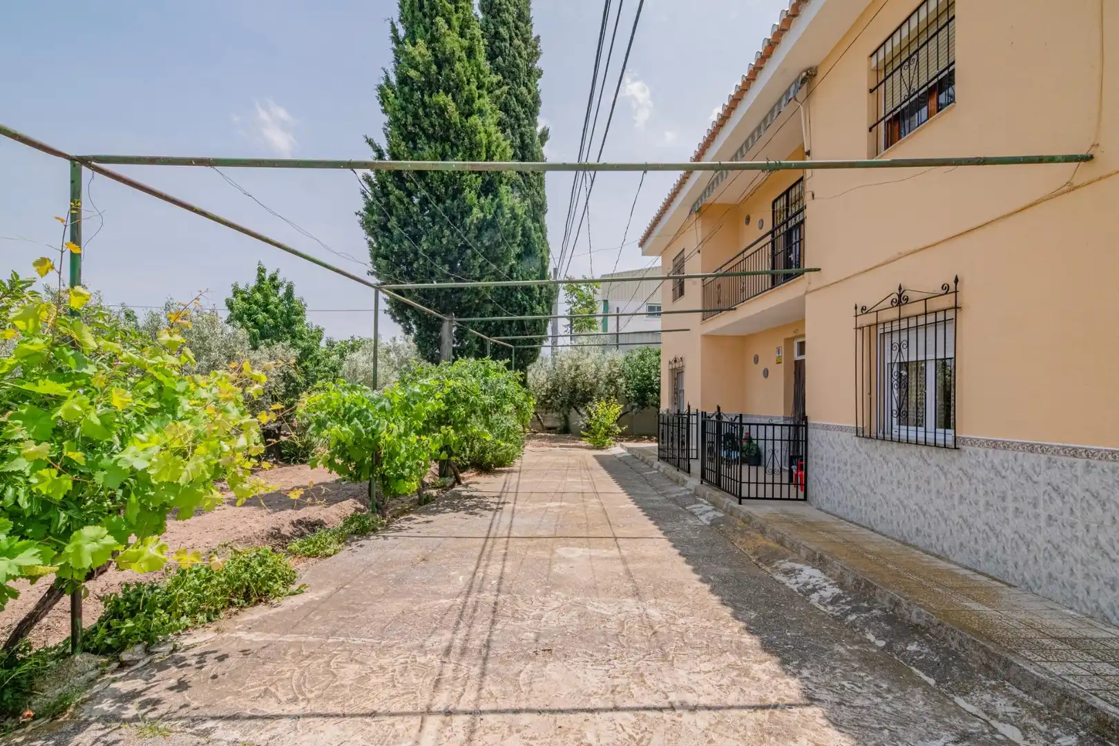 Vista exterior de Casa o xalet en venda en Baza amb Aire condicionat, Calefacció i Jardí privat