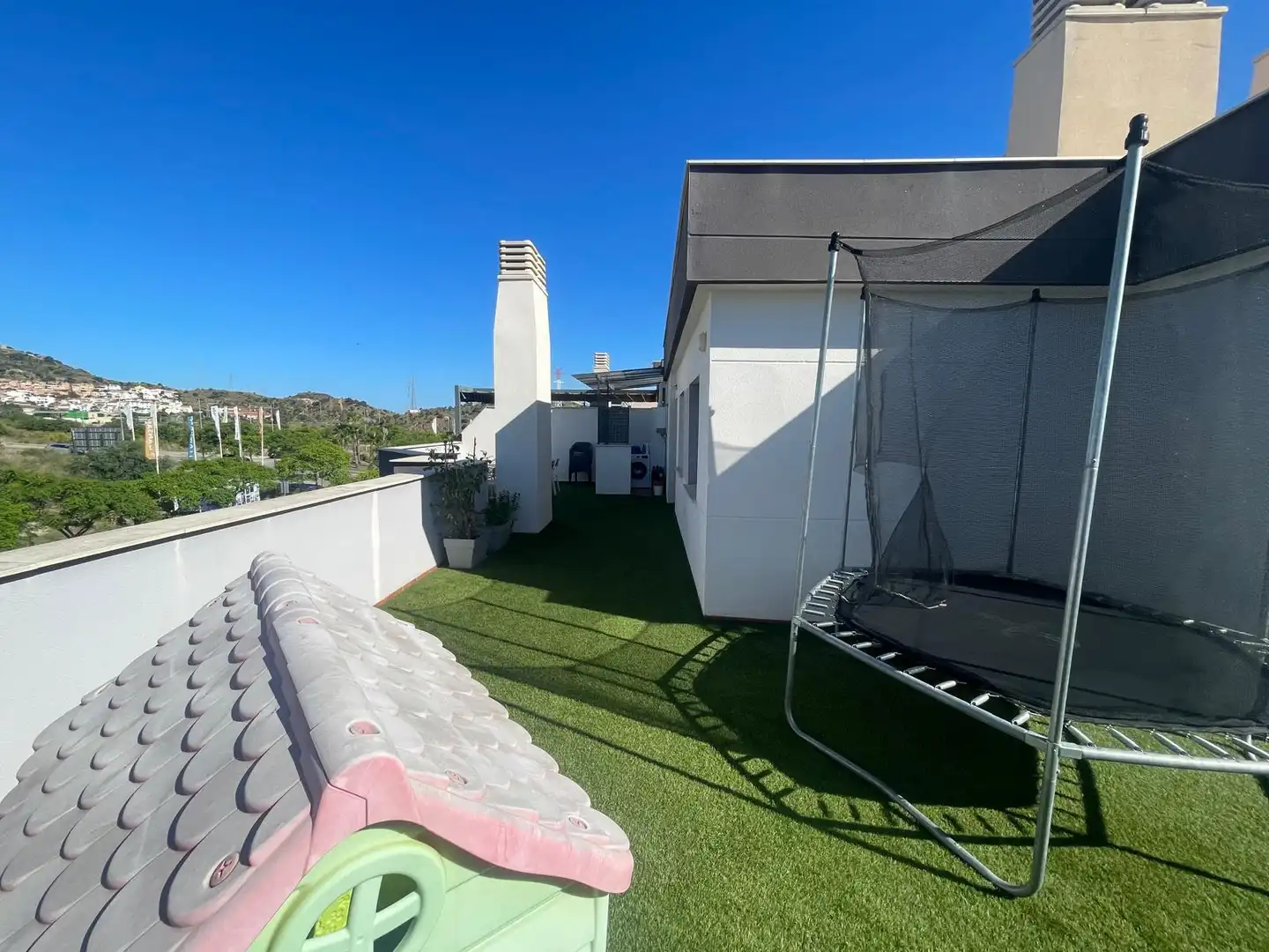 Terrassa de Àtic de lloguer en Málaga amb Aire condicionat, Jardí privat i Terrassa