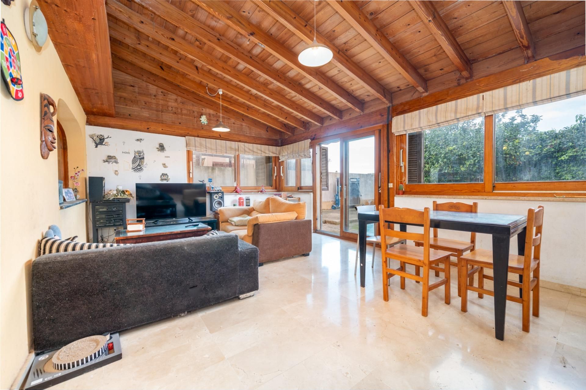 Sala d'estar de Casa o xalet en venda en Llucmajor amb Aire condicionat, Jardí privat i Terrassa