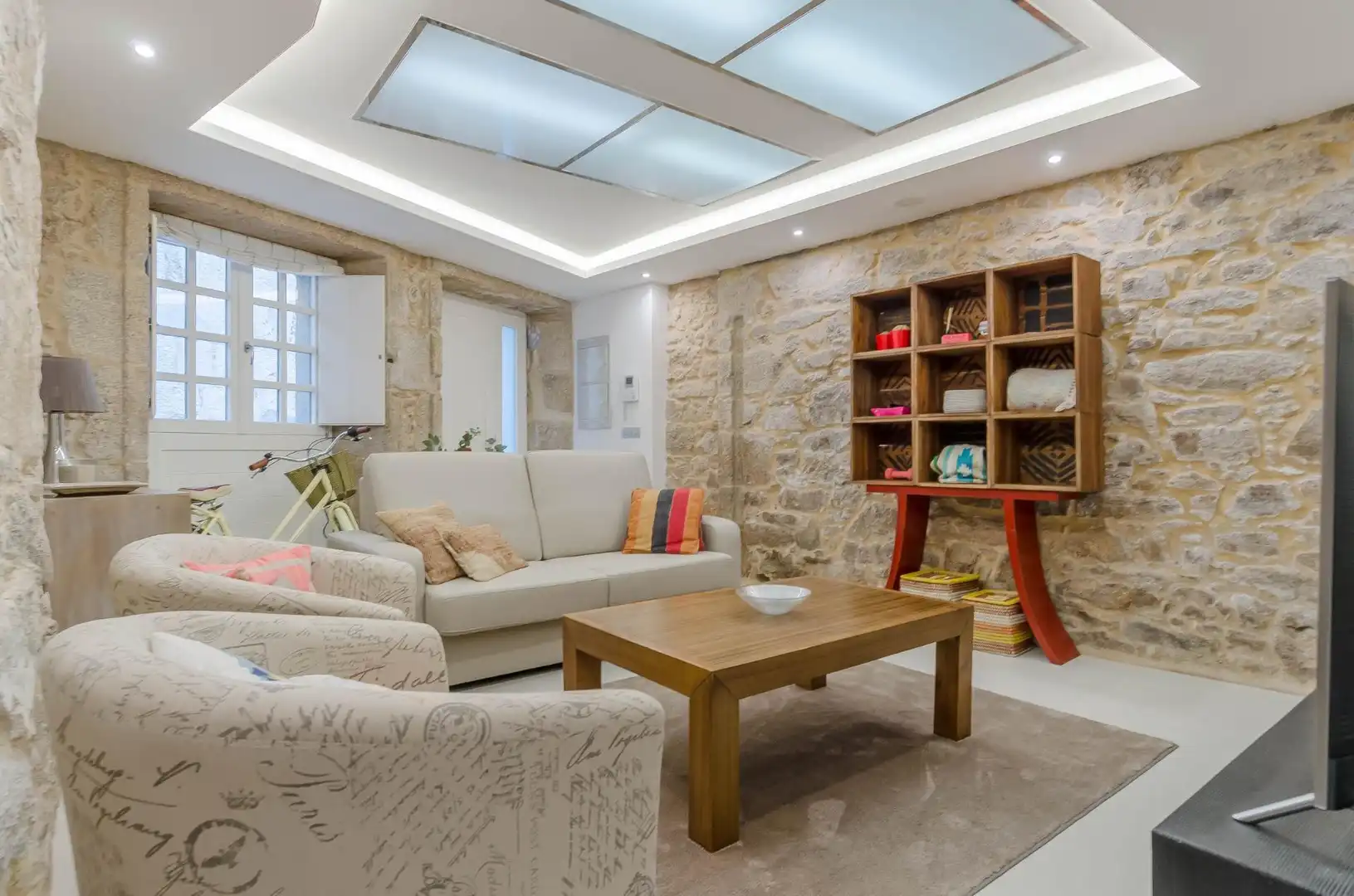 Living room of Houses for sale in A Coruña Capital   with Heating and Alarm