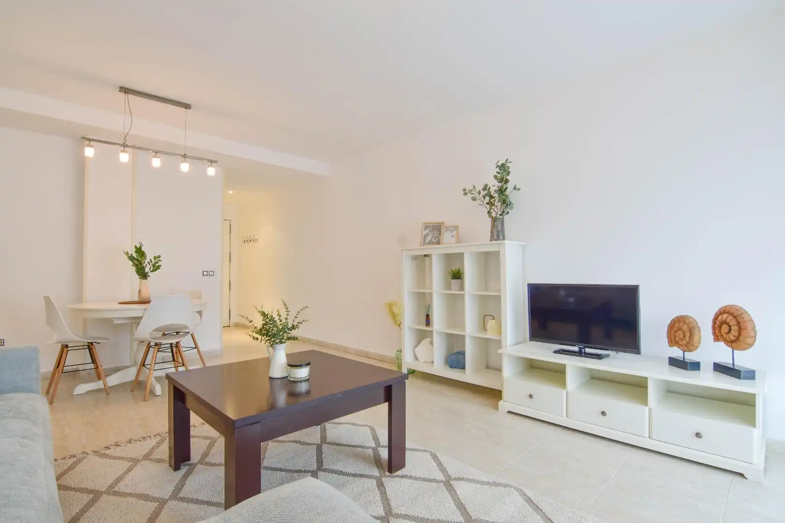 Sala de estar de Piso de alquiler en Puçol con Aire acondicionado, Jardín privado y Terraza