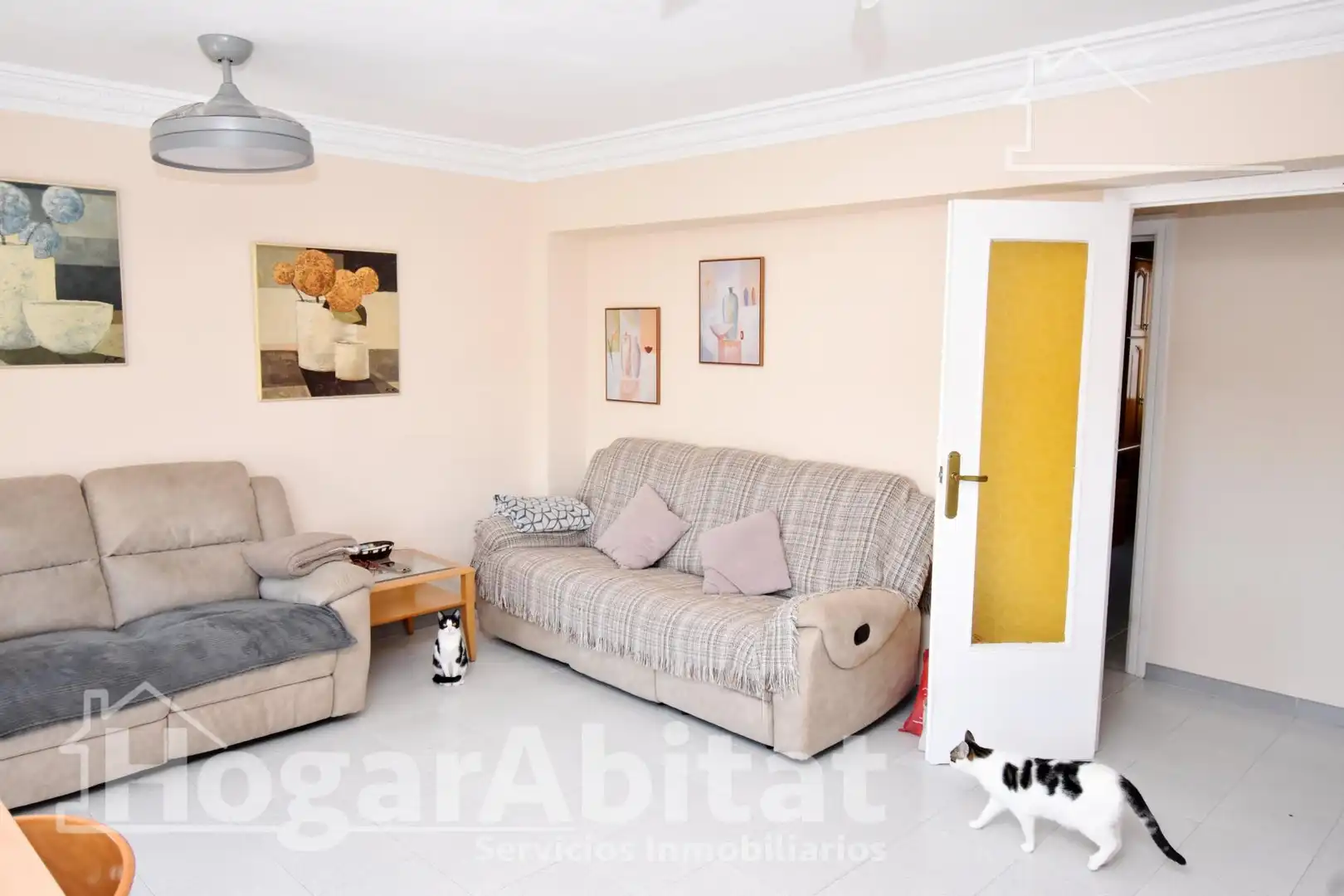 Sala de estar de Piso en venta en Alzira con Aire acondicionado y Balcón