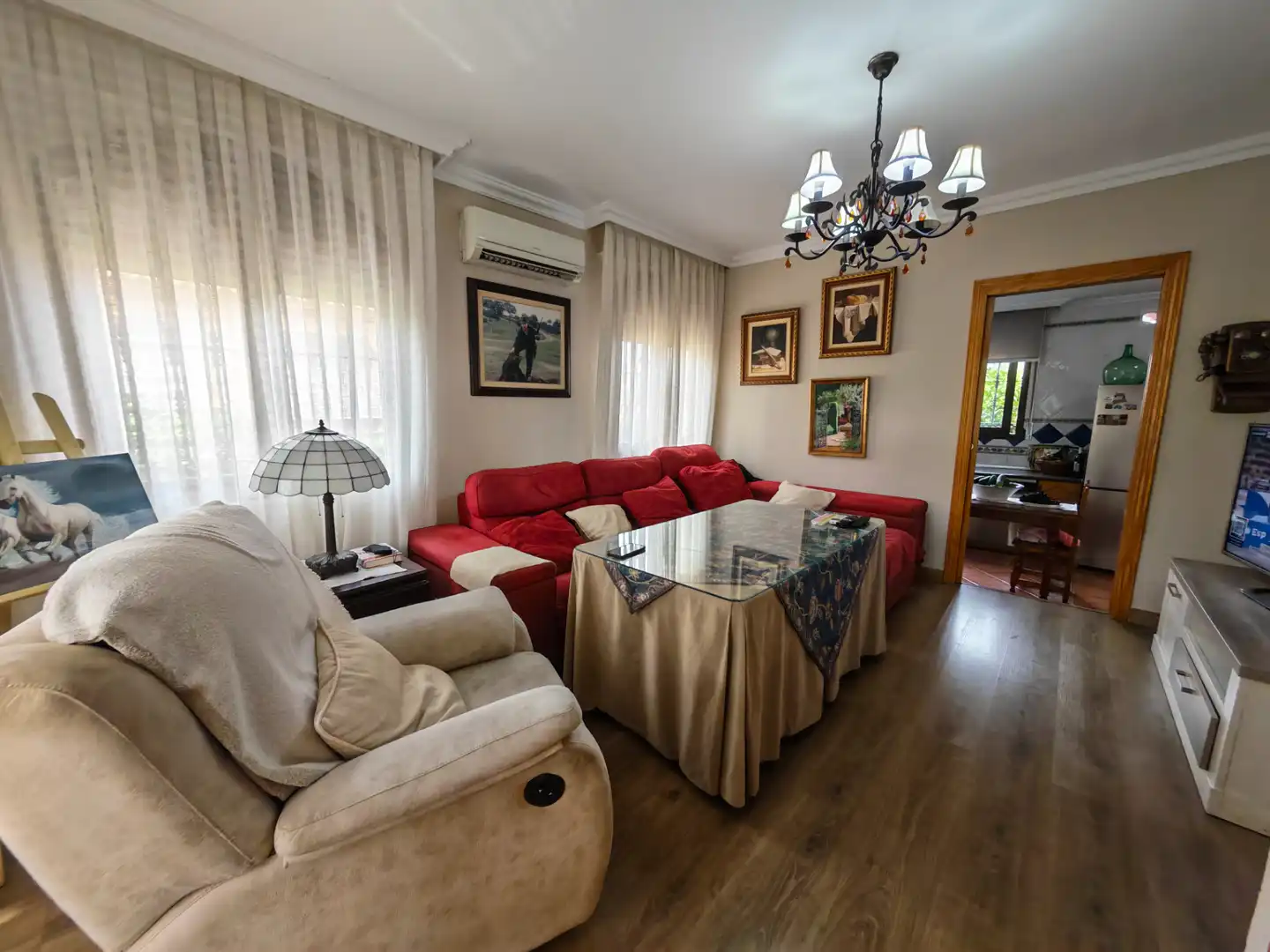 Sala de estar de Casa o chalet en venta en Alhaurín de la Torre con Aire acondicionado, Calefacción y Jardín privado