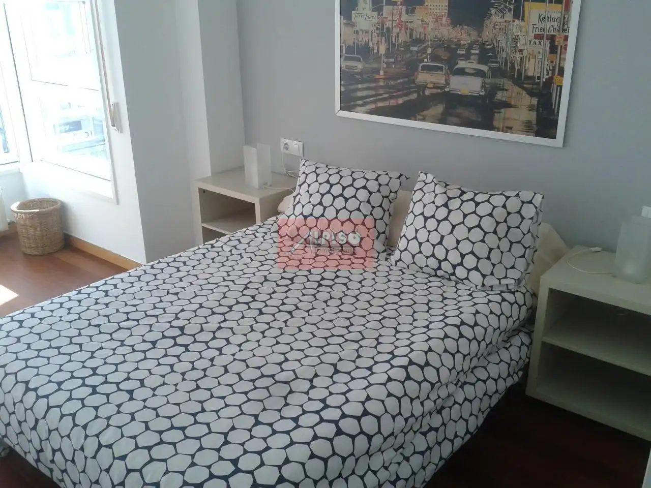 Schlafzimmer von Wohnungen zur Miete in Ourense Capital  mit Heizung, Parkett und Möbliert