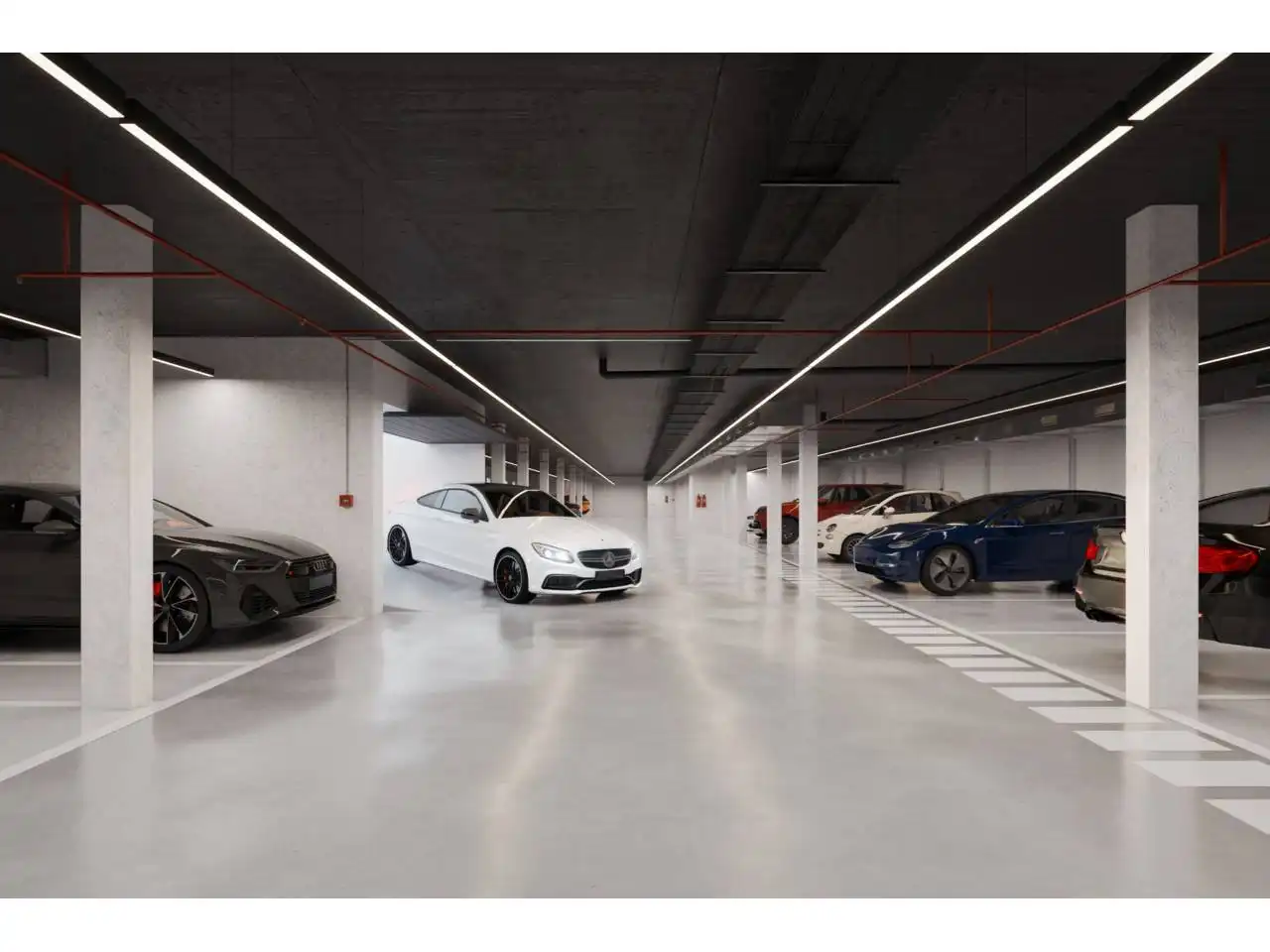 Parking of Flat for sale in Sitges  with Air Conditioner, Heating and Private garden