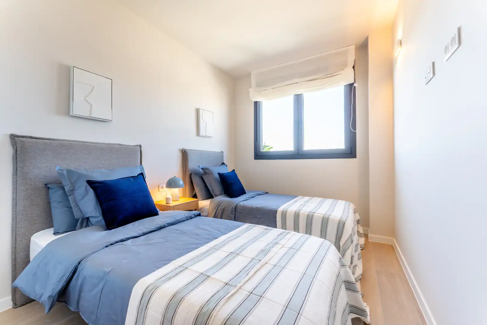 Bedroom of Flat for rent in El Campello  with Air Conditioner, Heating and Private garden