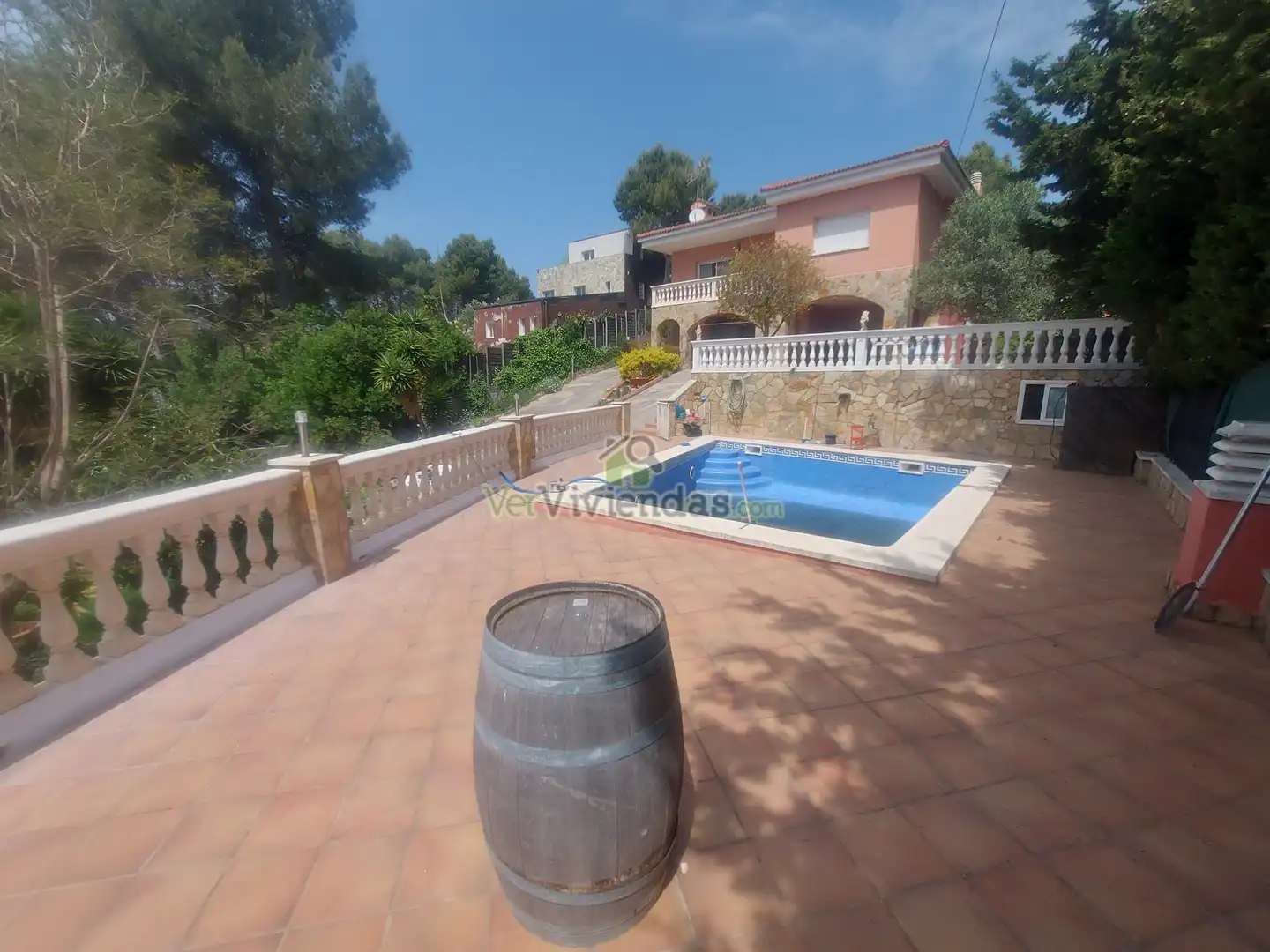 Piscina de Casa o xalet en venda en Vallirana amb Calefacció, Jardí privat i Terrassa