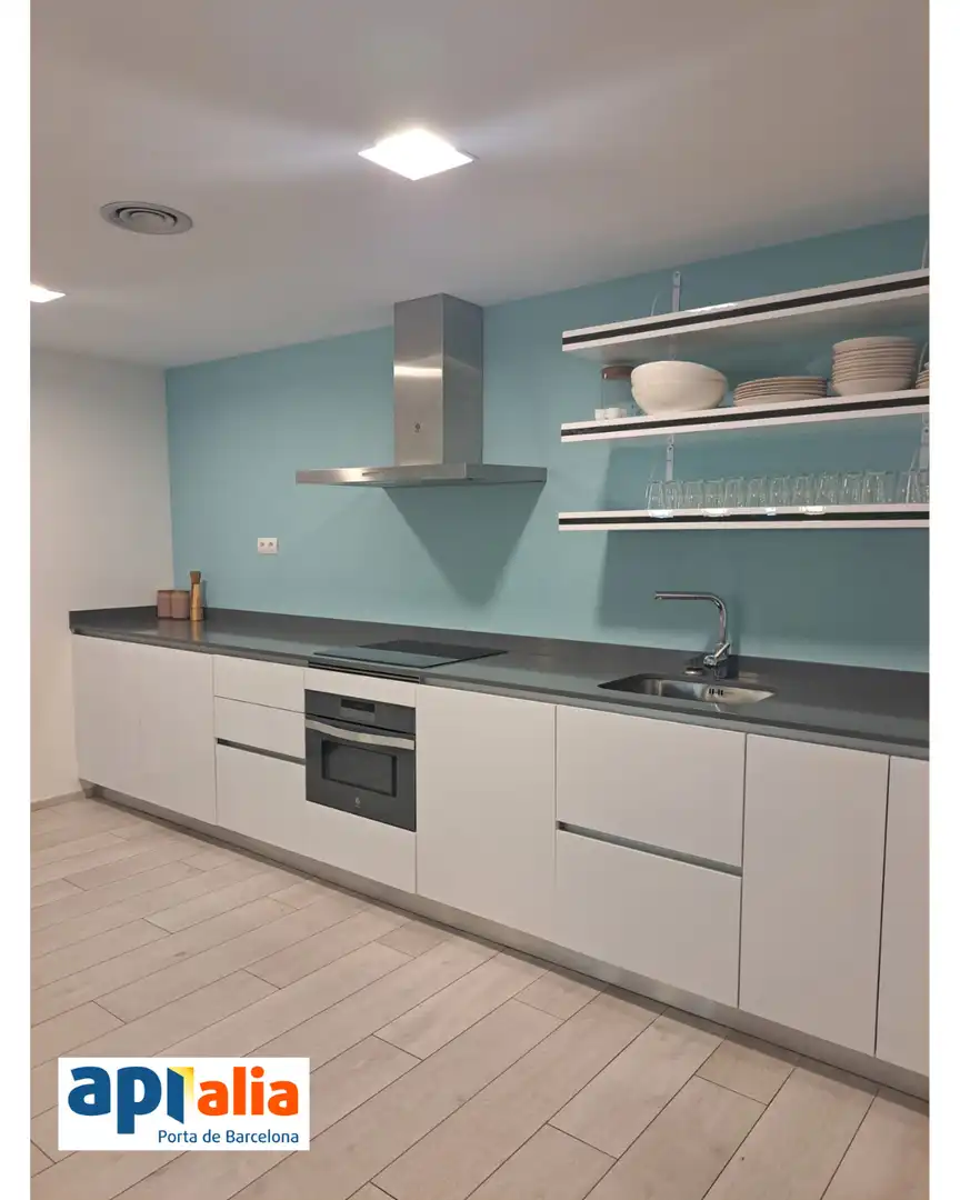 Kitchen of Flat for sale in Sant Feliu de Llobregat  with Heating, Private garden and Swimming Pool