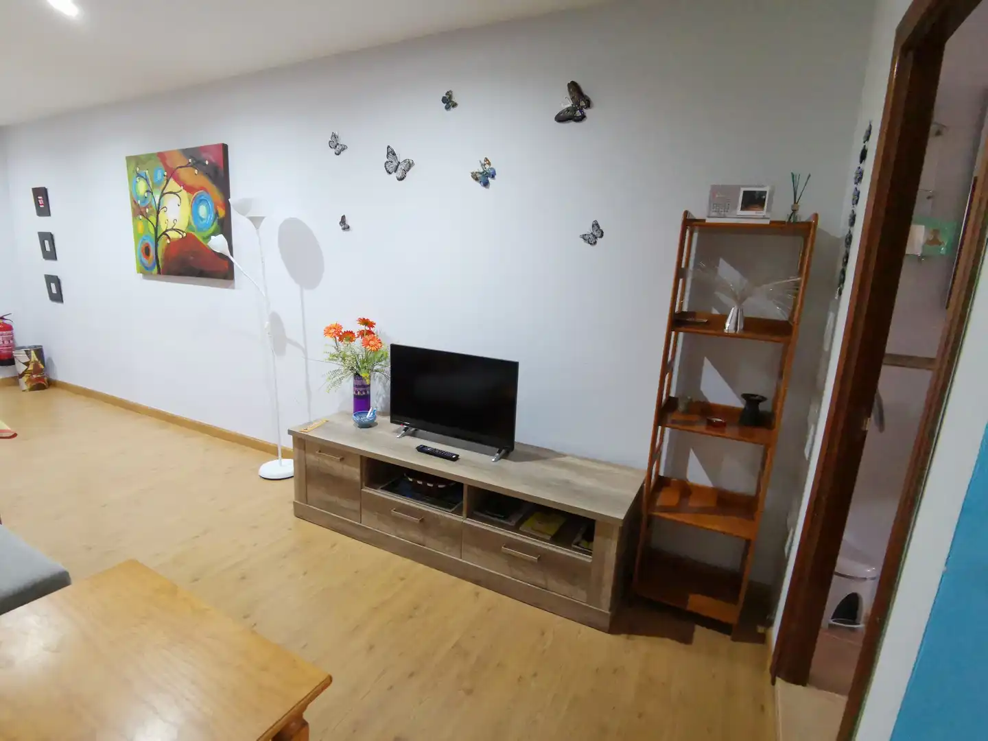 Sala de estar de Apartamento en venta en Avilés con Calefacción, Parquet y Amueblado