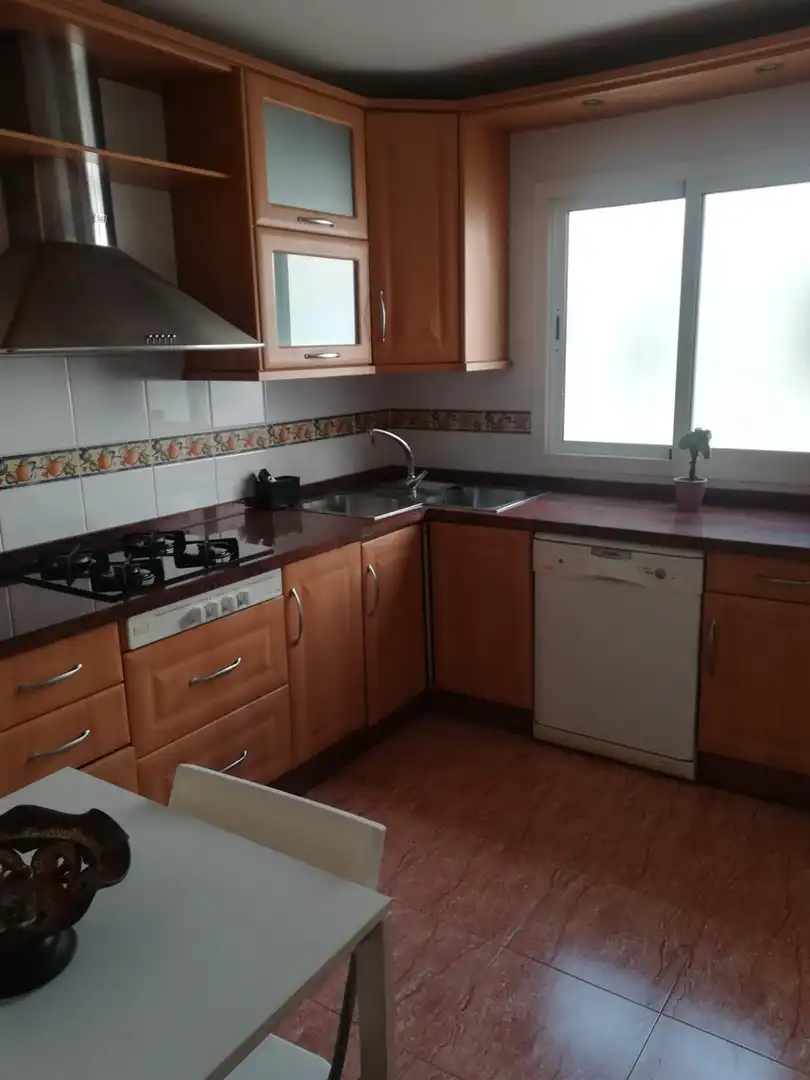 Cocina de Piso de alquiler en El Ejido con Jardín privado, Terraza y Piscina