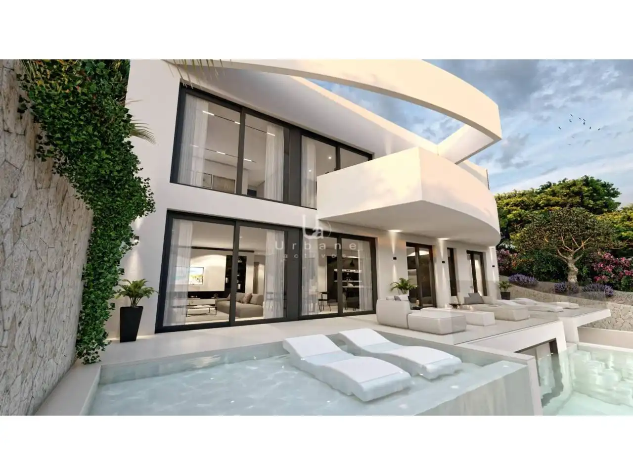 Vista exterior de Casa o chalet en venta en Altea con Aire acondicionado, Jardín privado y Terraza