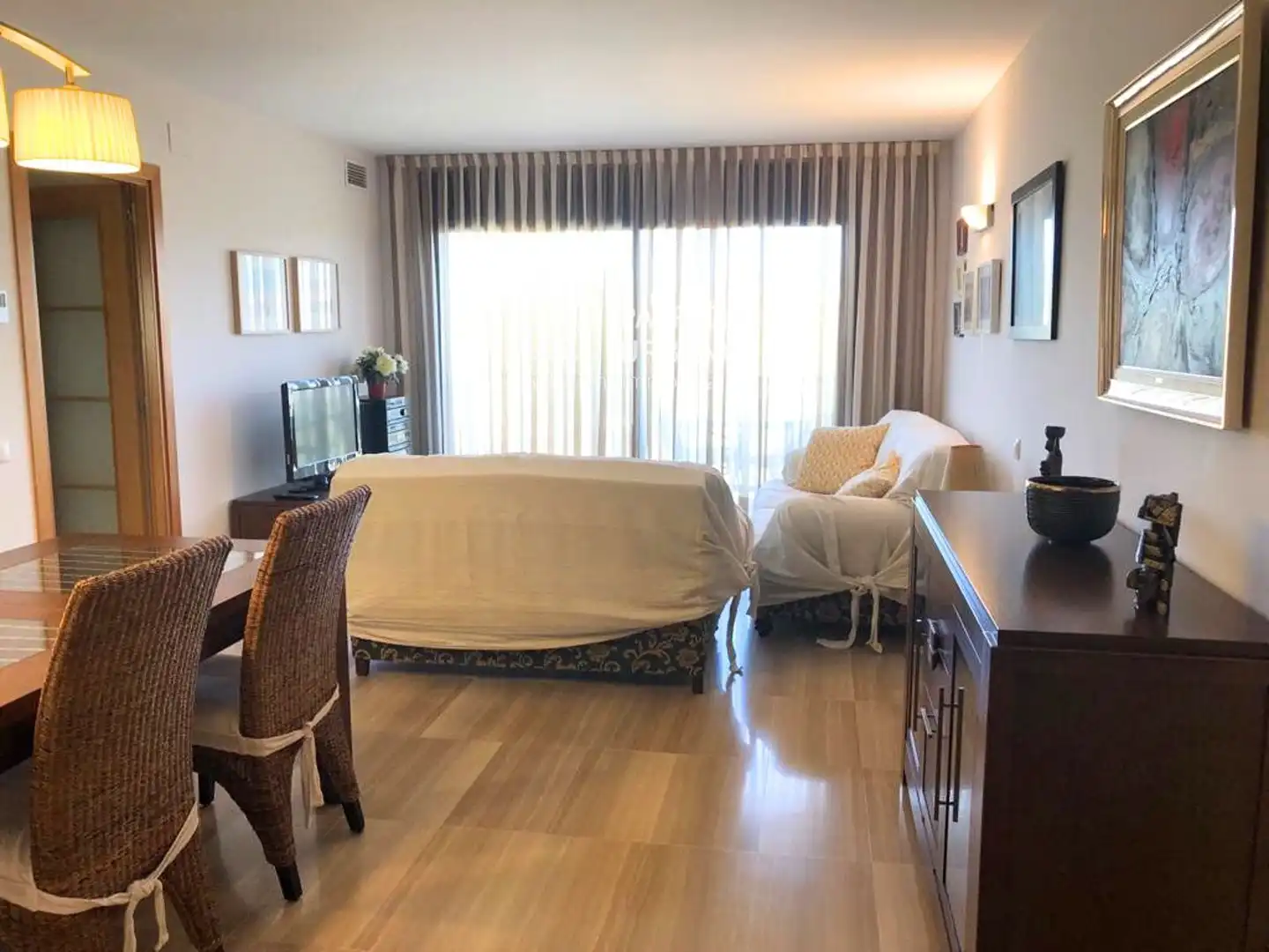 Wohnzimmer von Wohnungen zur Miete in Cambrils mit Klimaanlage, Heizung und Terrasse