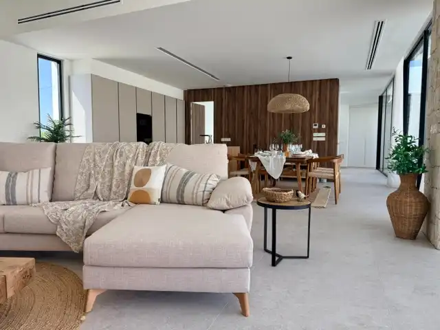 Sala d'estar de Casa o xalet en venda en Dénia amb Aire condicionat, Calefacció i Jardí privat