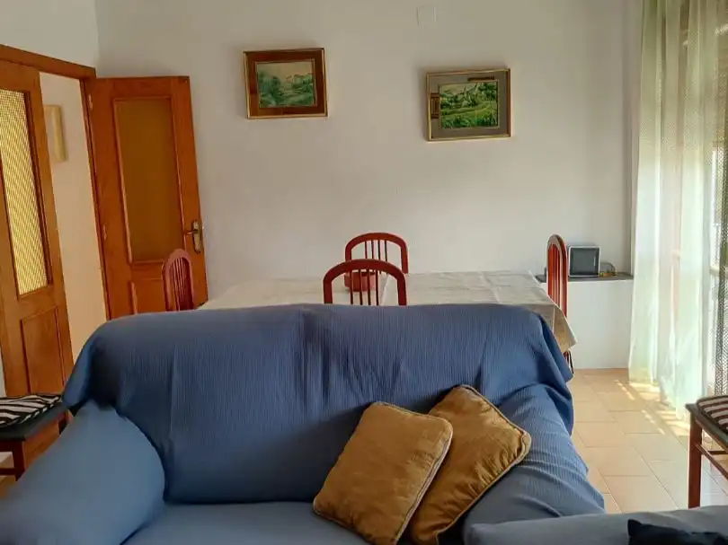Living room of Flat for share in Almagro  with Air Conditioner, Heating and Furnished