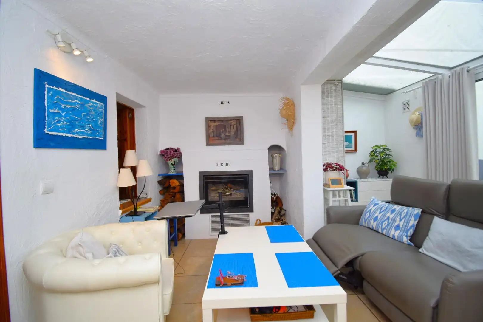 Wohnzimmer von Haus oder Chalet zum Verkauf in Muro mit Klimaanlage, Heizung und Privatgarten
