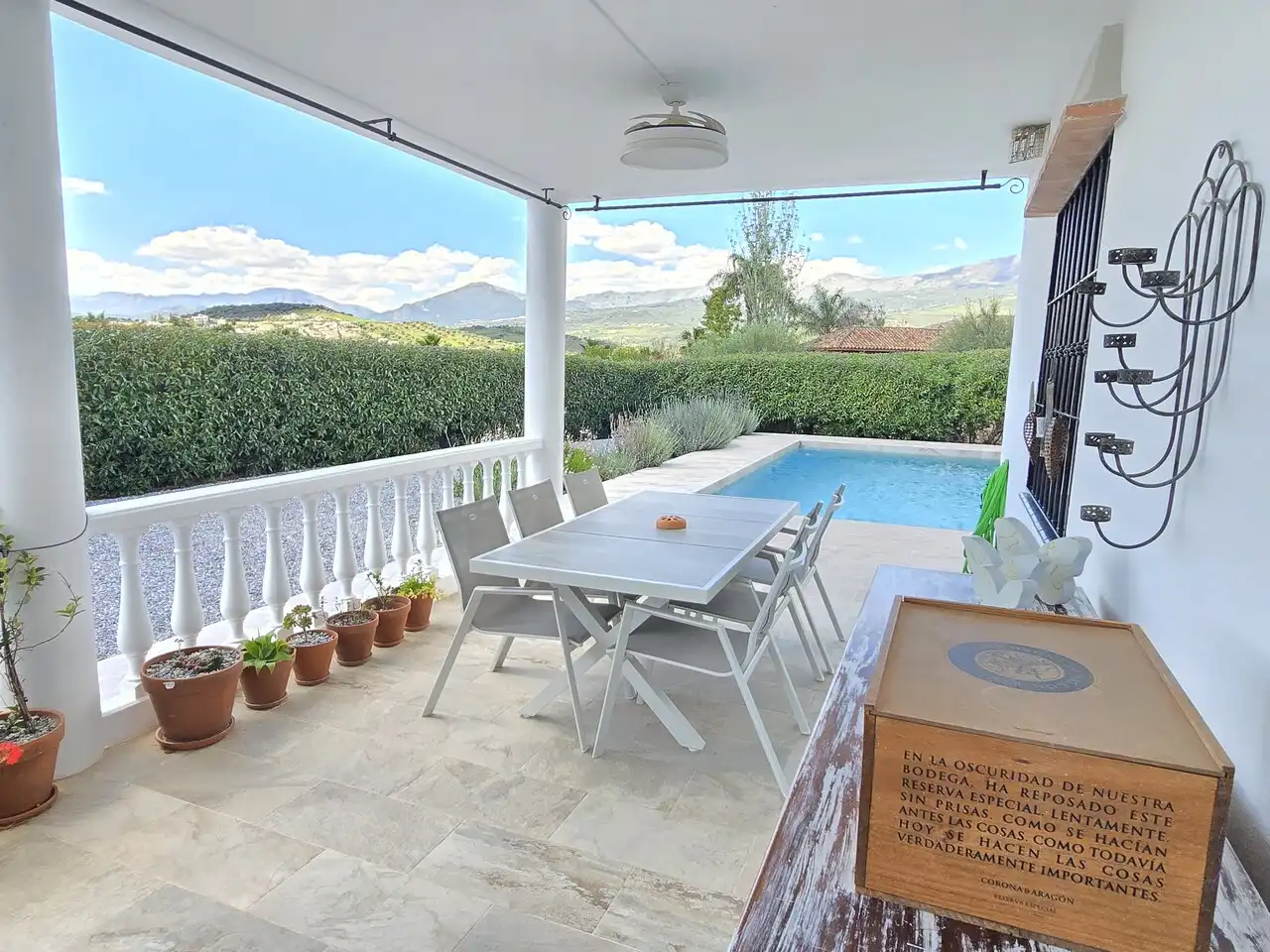 Terraza de Casa o chalet en venta en Alcaucín con Aire acondicionado y Piscina