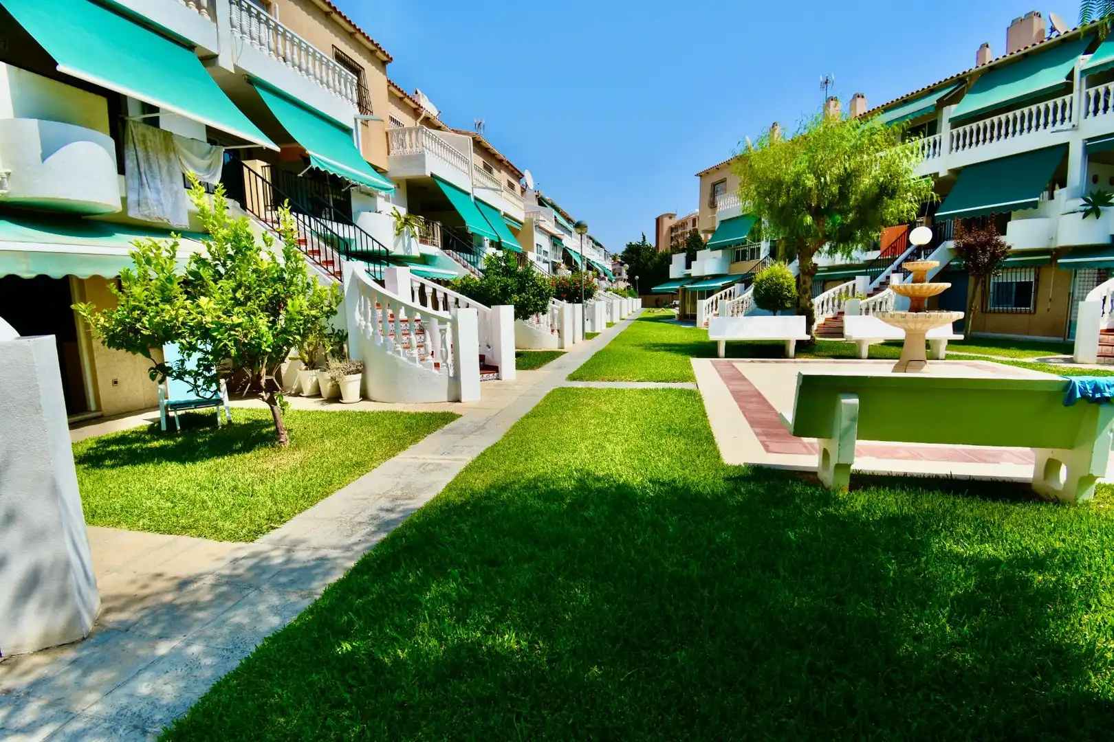 Garten von Erdgeschoss zum Verkauf in El Campello mit Klimaanlage, Privatgarten und Terrasse
