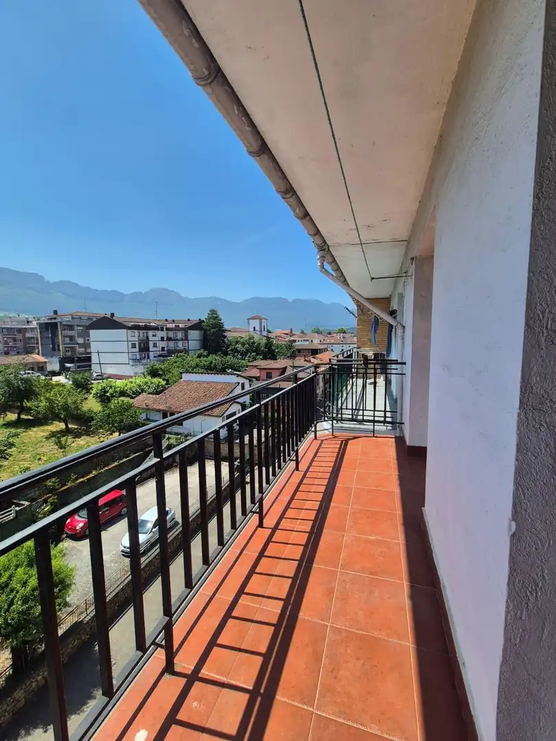 Balcony of Flat for sale in Valle de Mena