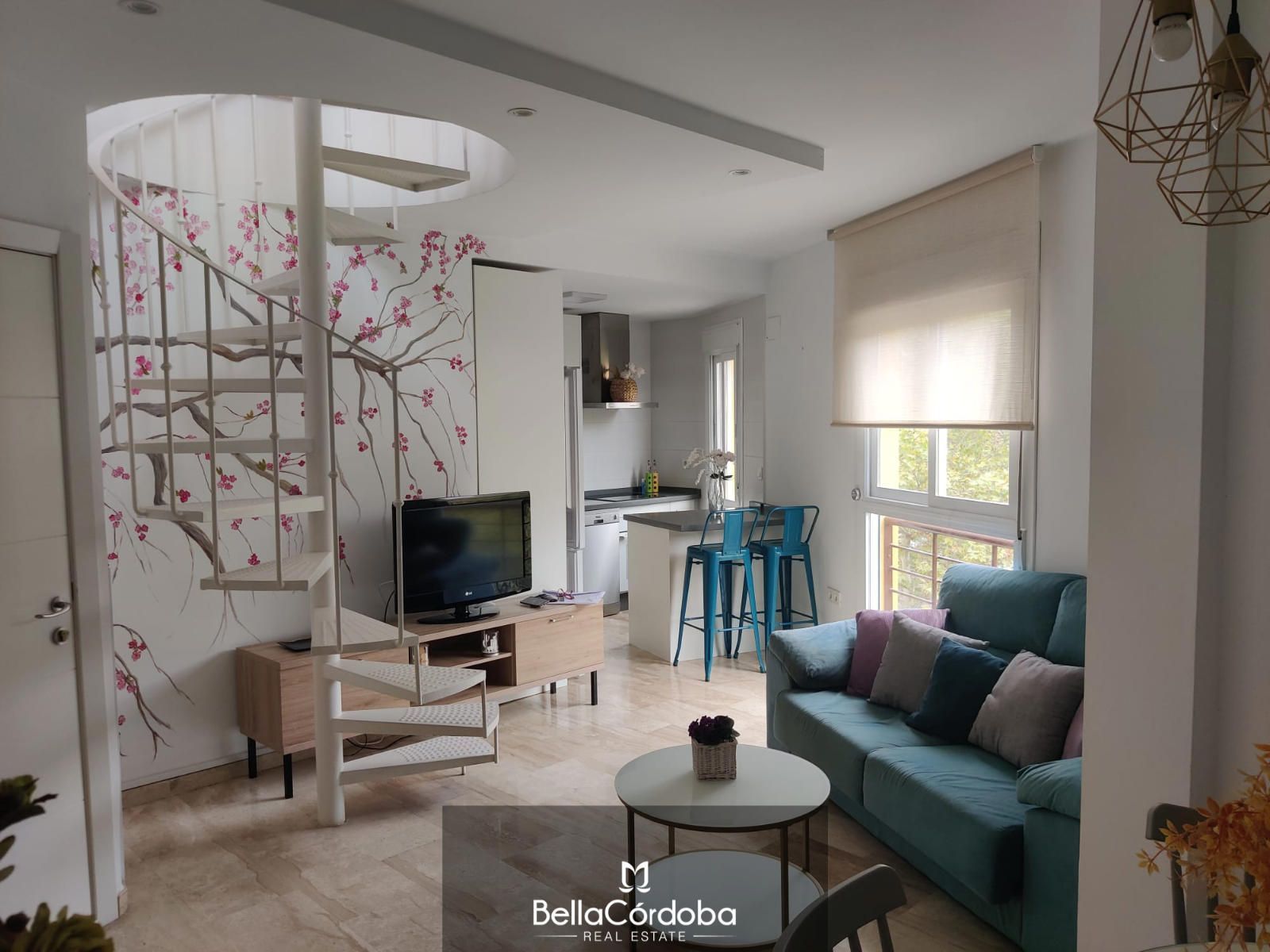 Living room of Attic for sale in  Córdoba Capital  with Air Conditioner, Terrace and Furnished