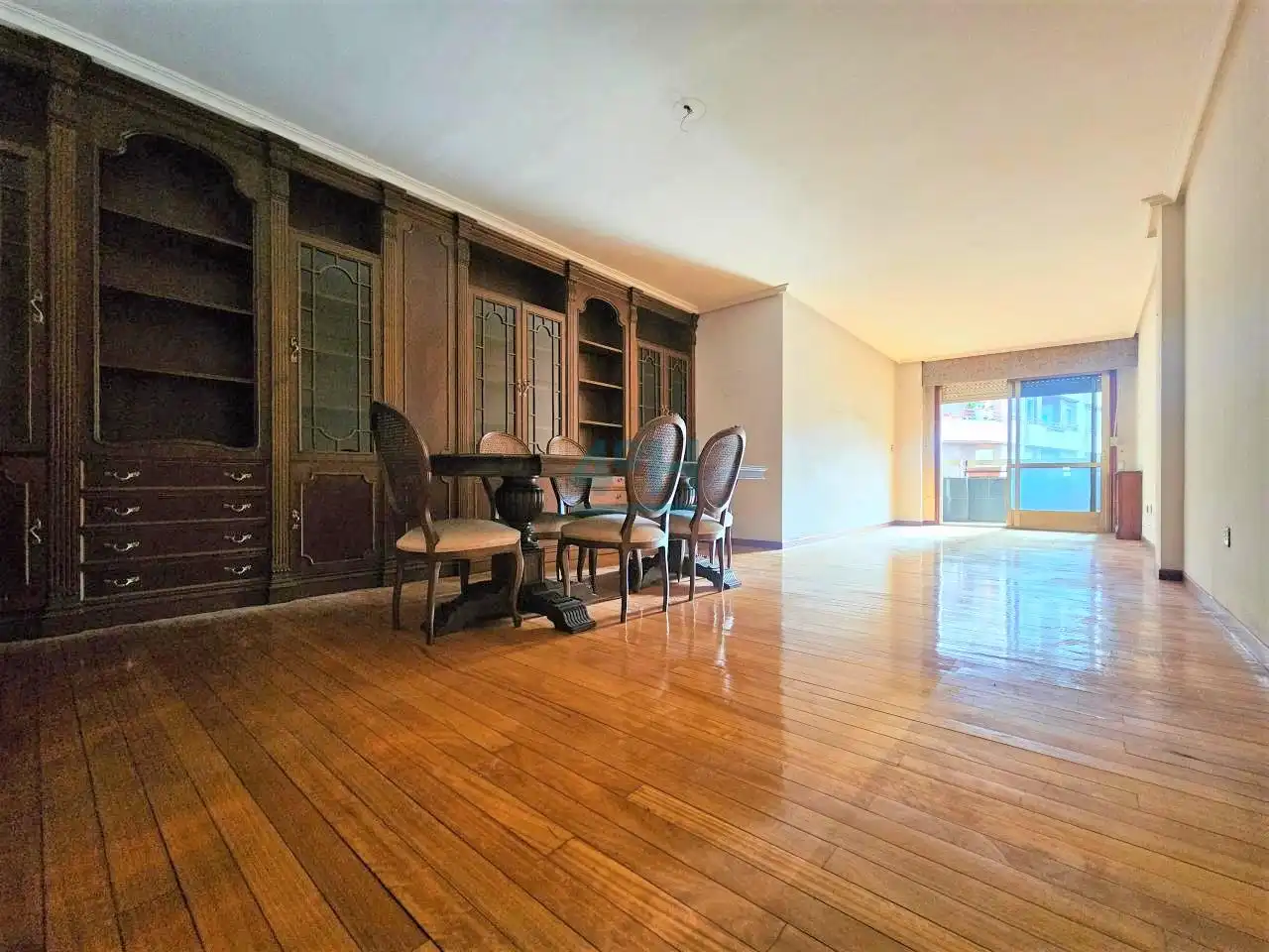 Dining room of Flat for sale in Ourense Capital   with Heating, Parquet flooring and Terrace