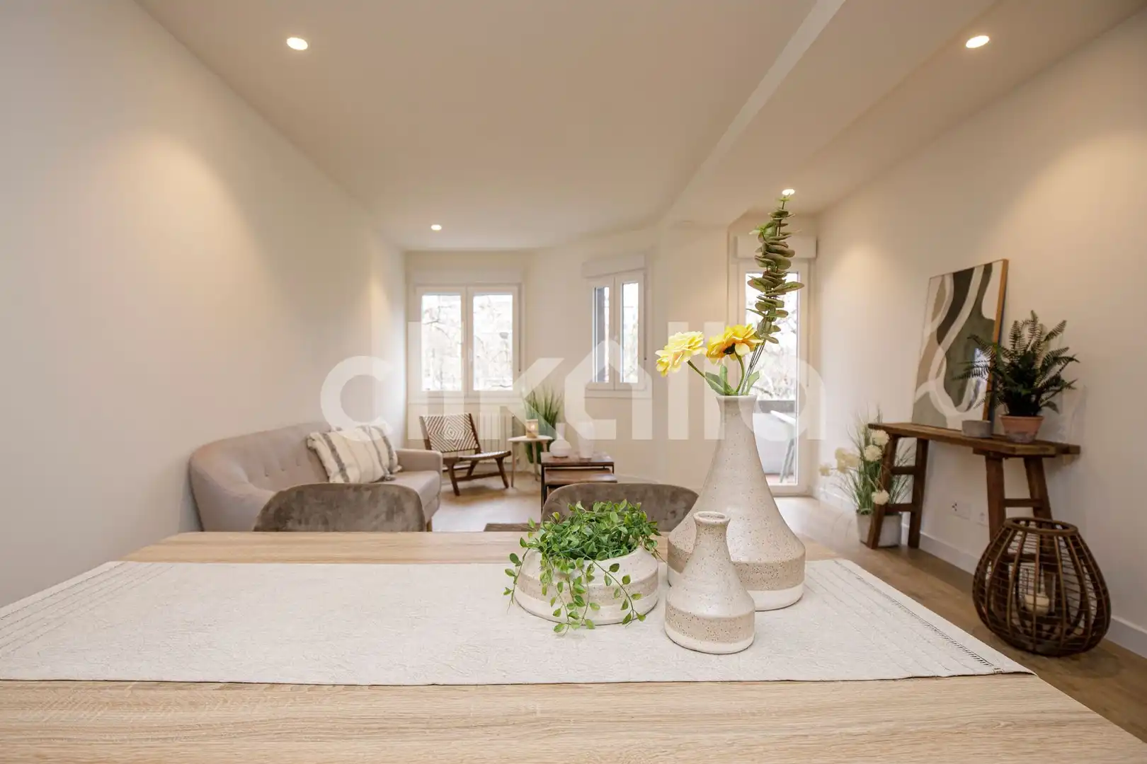 Sala de estar de Piso en venta en Barcelona con Aire acondicionado, Calefacción y Terraza