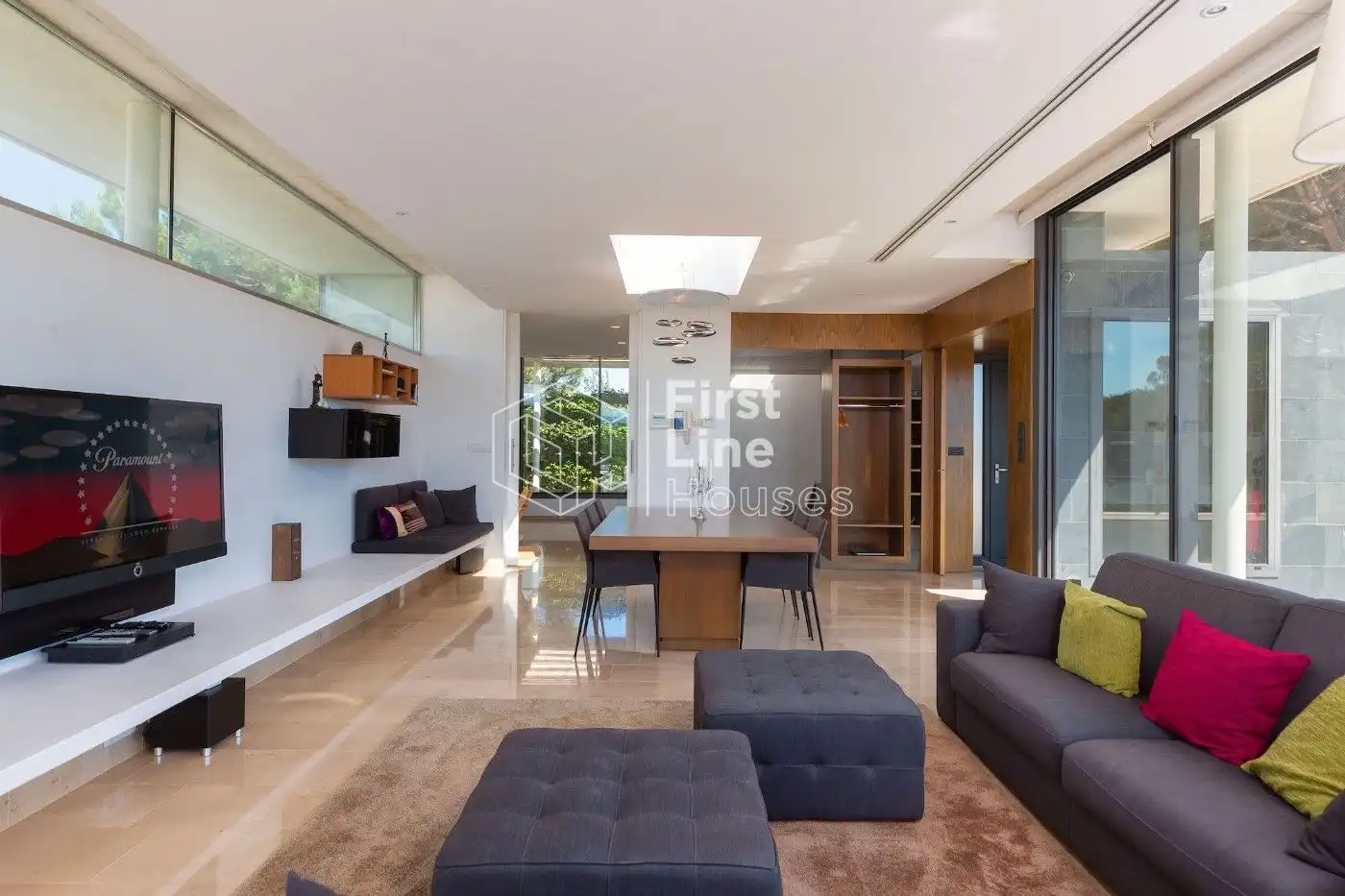 Sala de estar de Casa o chalet en venta en Caldes de Malavella con Aire acondicionado, Calefacción y Terraza