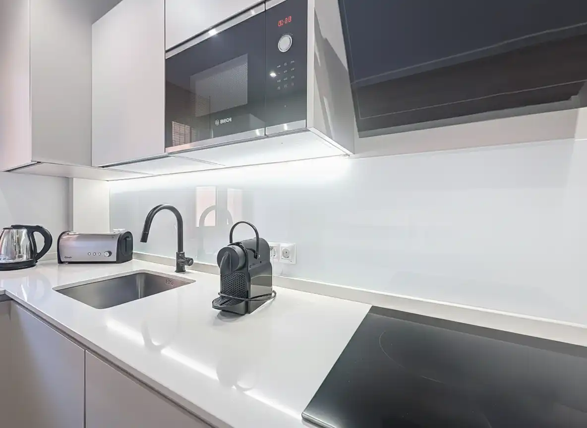 Kitchen of Apartments for sale in Benahavís  with Air Conditioner, Terrace and Swimming Pool