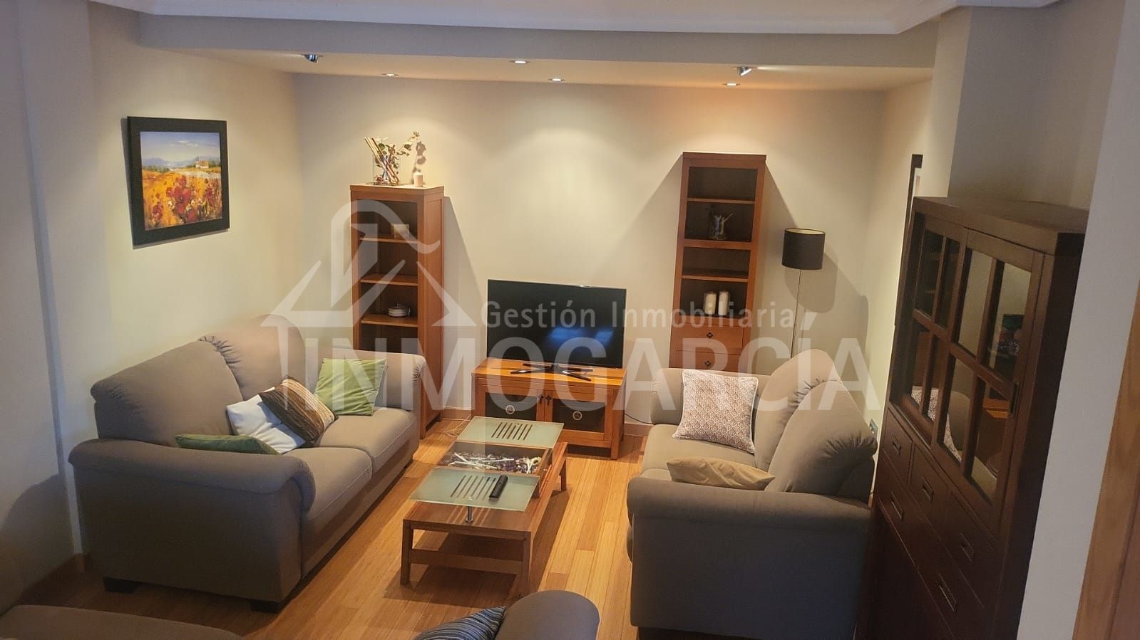 Living room of Single-family semi-detached for sale in Corvera de Asturias  with Heating, Private garden and Parquet flooring