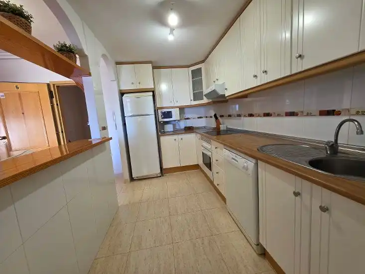 Cocina de Apartamento en venta en La Manga del Mar Menor con Terraza, Amueblado y Balcón