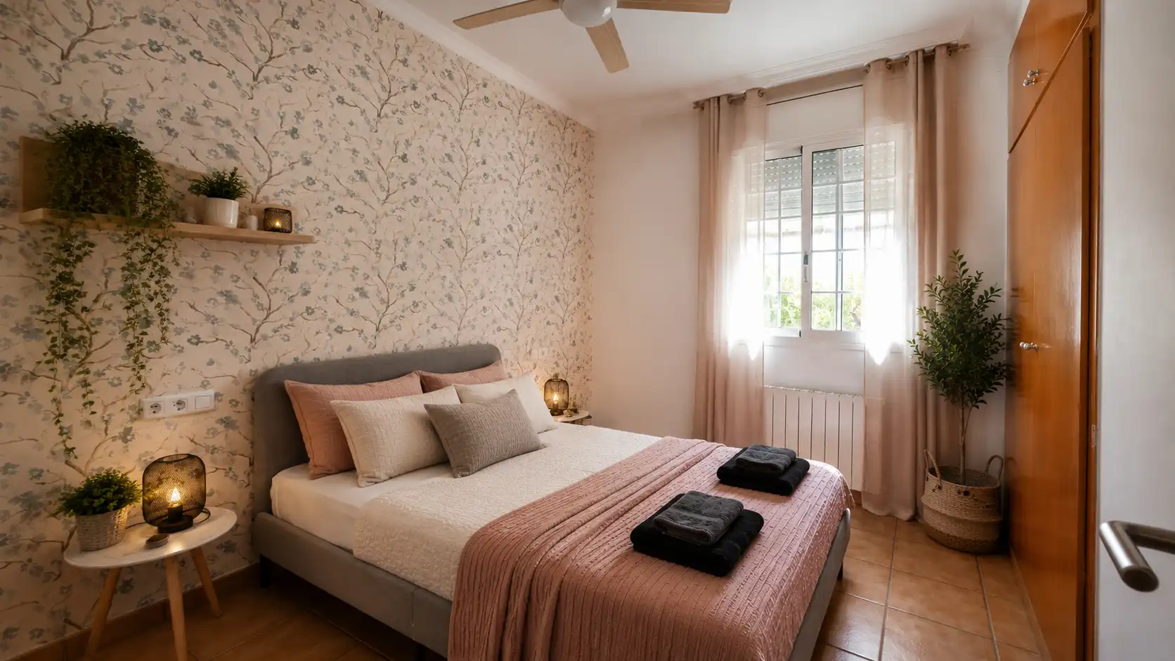 Dormitori de Casa o xalet de lloguer en El Vendrell amb Calefacció, Jardí privat i Parquet