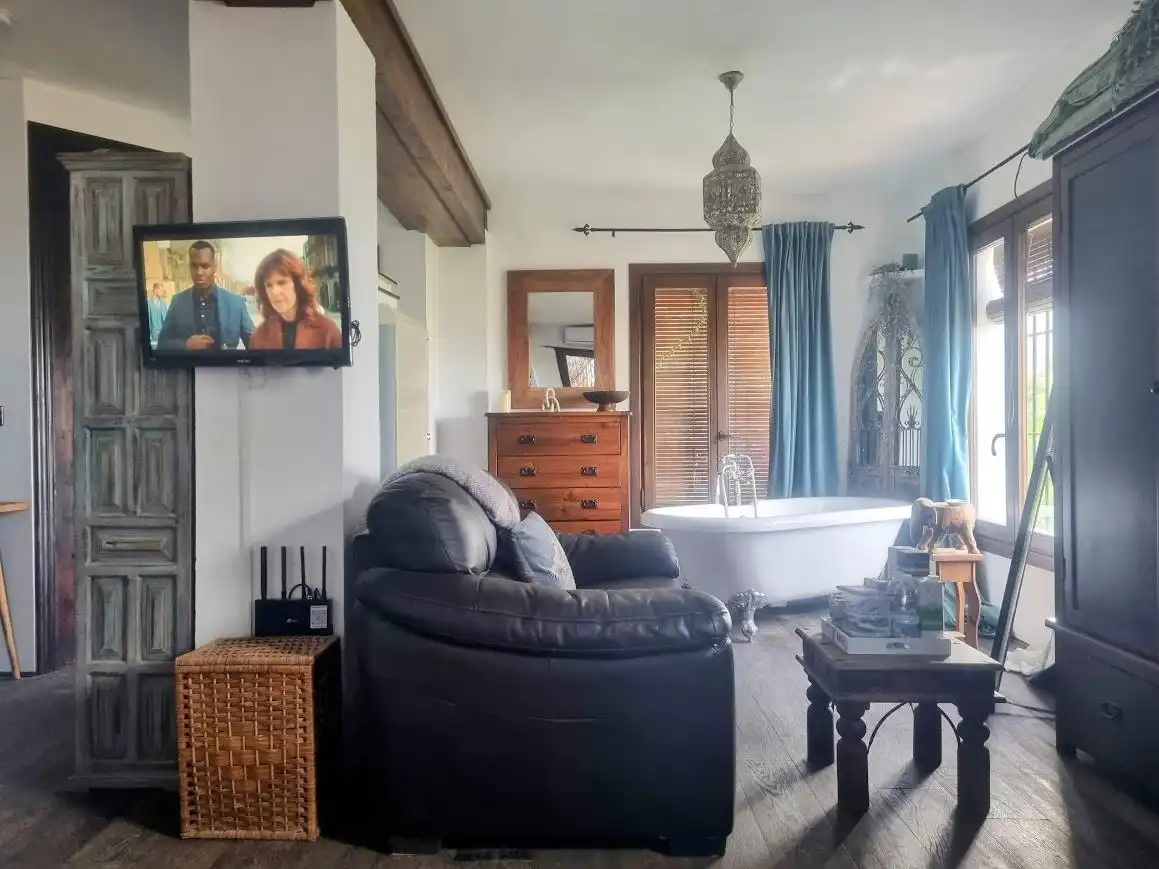 Sala de estar de Casa o chalet en venta en Alhaurín El Grande con Jardín privado y Piscina comunitaria
