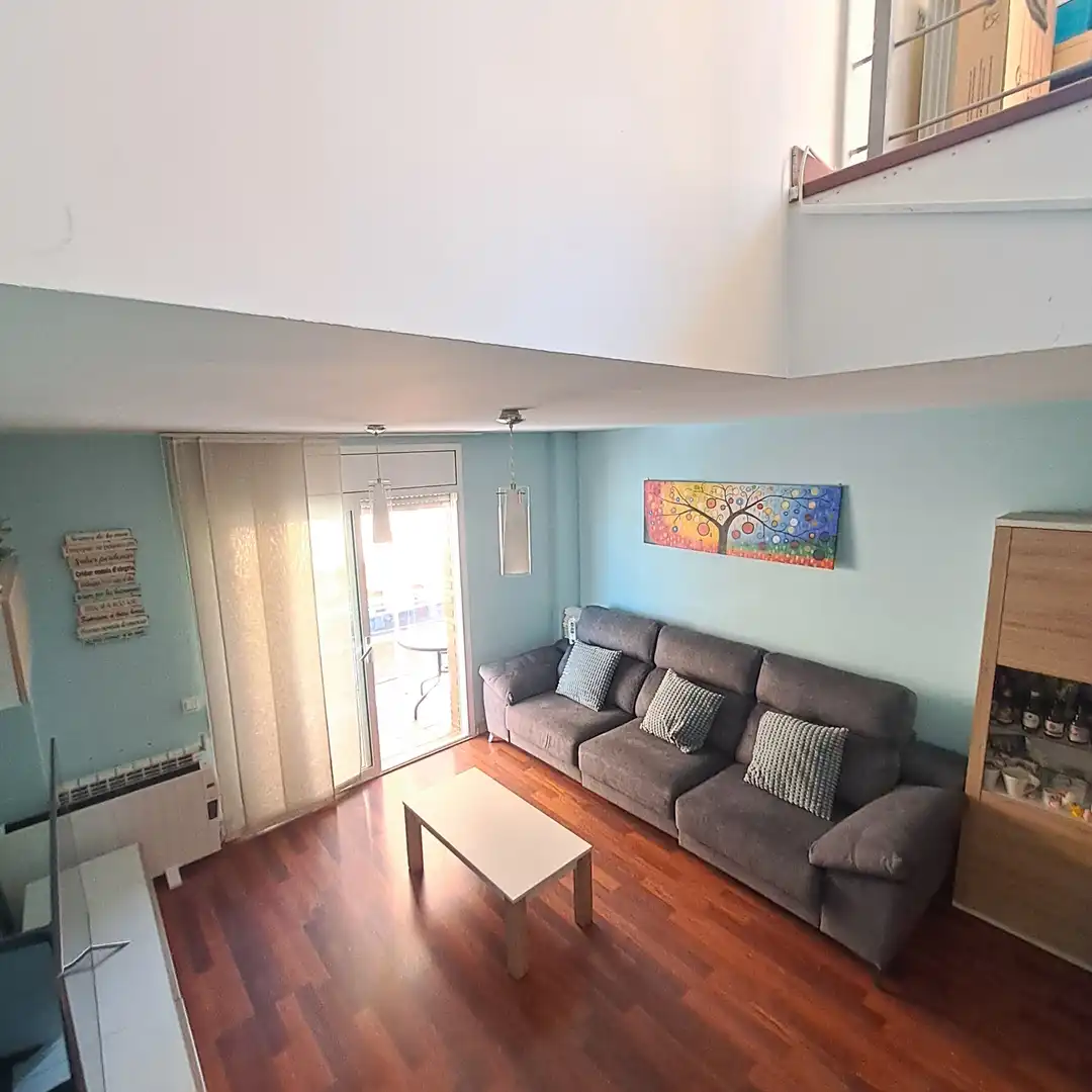 Sala de estar de Dúplex en venta en Castellbisbal con Calefacción, Parquet y Terraza