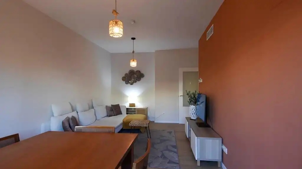 Wohnzimmer von Wohnung zur Miete in Domeny