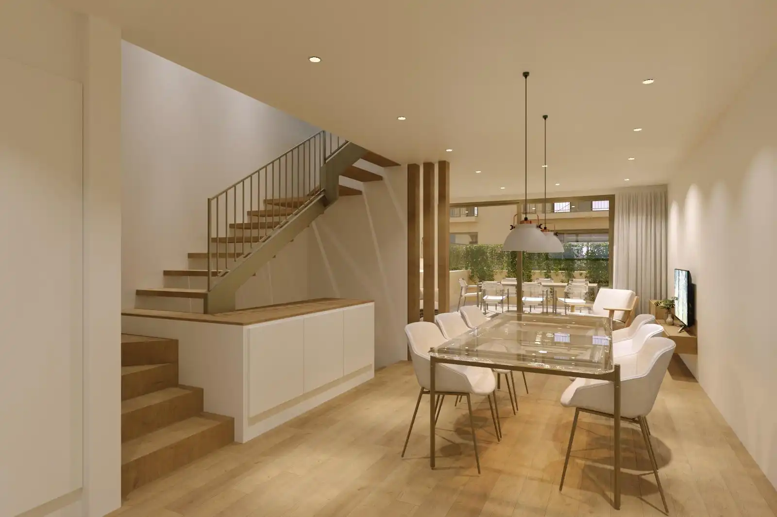 Esszimmer von Einfamilien-Reihenhaus zum Verkauf in Sabadell mit Heizung, Terrasse und Balkon